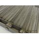 Chain Edge Stainless Steel Wire Conveyor Belt , SS Belt Conveyors Custom Made