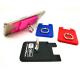 Silicone rubber phone card holder with ring