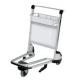Stable Airport Luggage Trolley Shopping Cart With Brake 250 Kgs Per Layer