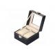 Square Mens Watch And Jewelry Box , Elegant Style Watch Case Holder Box