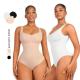 HEXIN Women's Shaper Seamless V Neck High Compression Padding Bodysuit for Slimming