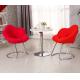 Commercial Modern Metal Chairs , Antique Upholstered Dining Chairs With Metal Legs