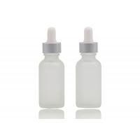 Frosted Transparent Essential Oil Dropper Bottles 30ml , Cosmetic Glass Dropper Bottles