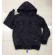 566 Men's black pu jacket coat stock