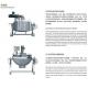 Various SUS304 / 316L Water Storage Tank / Heating Jacketed Kettle / Mixing Tank