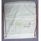 White Lightweight Durable Drawstring Storage Bags With Two PP Drawstring