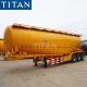 3 axle 50 cubic meters silo cement semi-trailer with compressor
