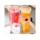 Premium Square Bubble Tea Plastic Cups With Lids High / LowTemperature