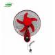 Beautiful Appearance Solar Wall Fan , Red Color Small Oscillating Fan