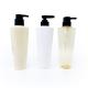 Screw Cap Clear Shampoo Body Wash Bottles White PET Material OEM Supported