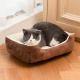 Anti Stress Plush Polyester Pet Calming Beds Soft Warm Dog Kennel Cushion 20cm