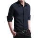 Nonwoven Weaving Method Autumn Long Sleeve Plus Size Men's Shirts For Business Attire