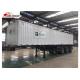 Box 3-4 Axles Flatbed Container Trailer 60-100Tons Dry Food Van Transport