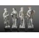 Four Season Goddess Garden White Marble Sculptures - 70'' Tall