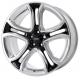 3850 OE Ford Replica Wheels Ford Edge 22 Inch Rims 2011-2014 Polished Black 63.4