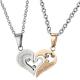 New Fashion Tagor Jewelry 316L Stainless Steel couple Pendant Necklace TYGN243