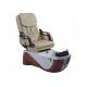 Full Electric Pipeless Salon Pedicure Chairs With Chrome Steel Fixed Base WT-8238