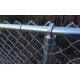 PVC Coated Anti Climb Chain Link Fence , Zig Zag Pattern Building Site Fencing