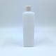 PE Plastic Rectangle White Shampoo Lotion Bottle 900ml With Clamshell Cap