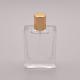 50ml Flat Glass Perfume Bottle With Small Gold Cap