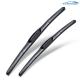 Soft Frameless Car Windscreen Wiper Blades 20 Inch With Universal Connector