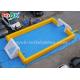 Giant Inflatable Football 12*6m Yellow PVC Inflatable Sports Games Inflatable Soccer Field