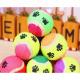 6CM natural rubber short pile plush light Dog tennis Chewing toy