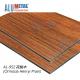 AA5005 Fire Rated Acp Sheets Decorative 1220mm Aluminium Composite Panel Wood