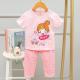 Skin Friendly Kids Sleeping Suits Cotton Shirt And Shorts Nightwear For 135cm Height