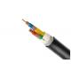 Black STA Outdoor Armoured Electrical Cable , 3*10 Sq Mm 3 Core Armoured Cable