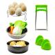 Microwave Silicone Kitchen Utensils FDA Multifunction Stainless Steel Food Steamer Insert