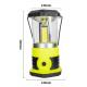 1200lm 2 In 1 LED Camping Lantern Outdoor LED Lantern High Powered 3D COB ABS D14xH26cm 740g