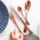 Elegant Design Stainless Steel Rose Gold Cutlery/Wedding Flatware/Colorful Knife Fork