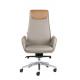 670*680*1210mm Executive Grey Leather Office Chair High Back