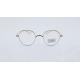 Two tone gold silver optical frame light weight metal eyeglasses fashion clear