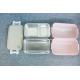 Tableware double layer stailness steel insulated lunch box PP plastic bento food box with wooden style lid