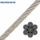 Galvanized Alloy Steel Wire Rope With Breaking Force  0.3-544kn