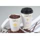 Single / Double Wall Paper Coffee Cup Sleeves , Personalized Coffee Sleeves