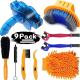 Bike Cleaning Kit (9pcs), Including Chain Cleaner for Cycling,Bicycle Clean Brush Tools for Mountain/MT/Road/BMX Bike