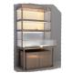 Luxury Wood Display Cabinets with Tempered Glass Doors 1800*1800*2000mm Luxury Style