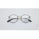 Two tone black gold eyeglasses vintage round titanium frame for Women Men clear lens anti blue eyeglasses