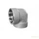 Forged High Pressure Pipe Fittings Threaded Stainless Steel 90 Degree Elbow