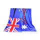 30*60 Velour Custom Printed Beach Towels With Australian Flag