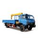 6 Ton Telescopic Boom Truck Mounted Crane with Hydraulic Parts and 2260 kg Weight