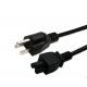 American 10A/16A  3pin black  power cable  0.5m-10m copper power cord