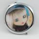 Shinny Gifts 3D Cartoon Girl Design Cosmetic Mirror Makeup Mirror