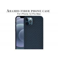Scratch Resistant Matte Surface Blue iPhone 12 Aramid Carbon Fiber Case