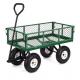 Four-Wheel Mesh Platform Steel Dump Truck Trolley for Garden Tools 500LBS Capacity
