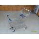 100L Low Tray Supermarket Shopping Trolley European Steel With Blue Baby Seat