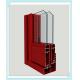 Lightweight Window Aluminum Profile Corrosion Resistance Red Color Smooth Surface